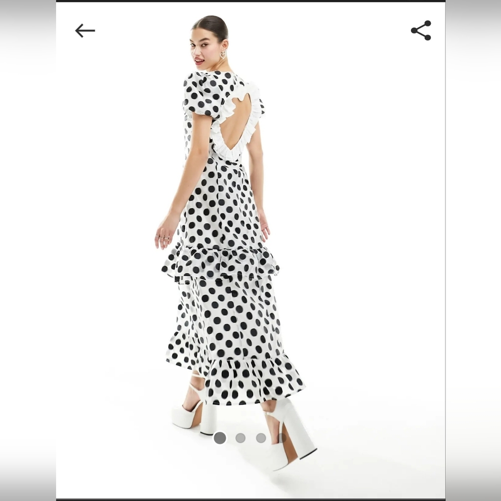 Dream Sister Jane Perry Polka Dot Ruffle Dress